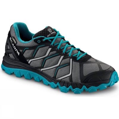 Zapatillas Running Scarpa Proton GTX Hombre Gris / Turquesa - Chile VUF270189